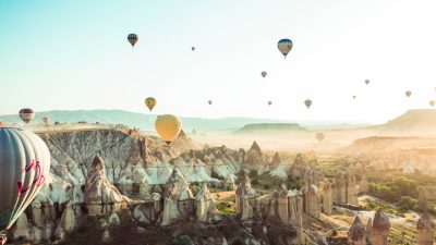 Kapadokya’ya bu yıl da turist akını oldu