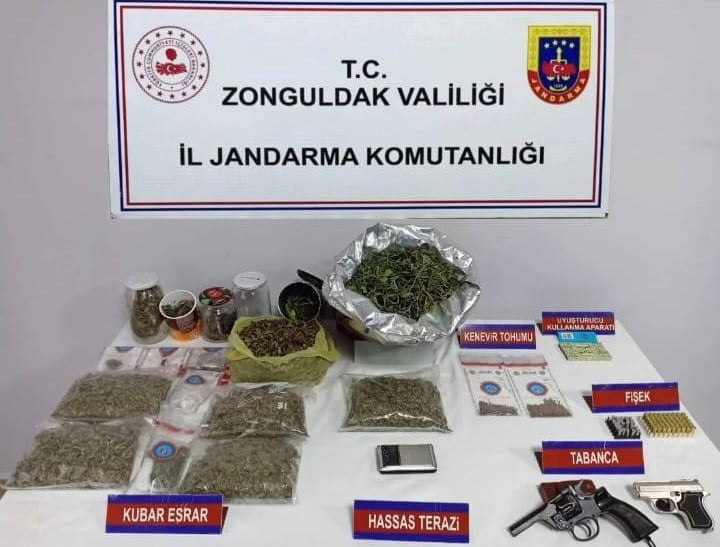  Zonguldak'ta jandarma ekiplerince düzenlenen