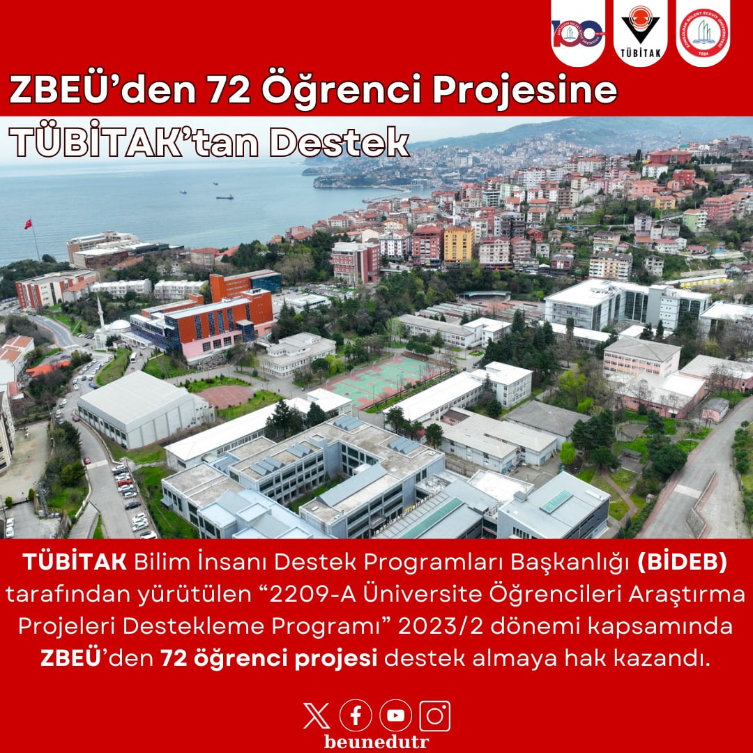 ZBEÜ’den 72 Öğrenci Projesine TÜBİTAK’tan Destek