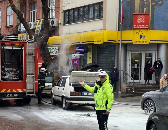 Zonguldak'ta seyir halindeki bir