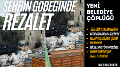 ŞEHRİN GÖBEĞİNDE ATIK REZALETİ