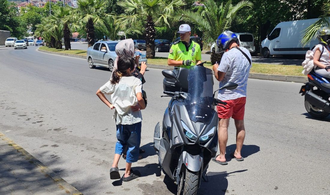 Zonguldak’ın Ereğli İlçesi’nde Motosiklet