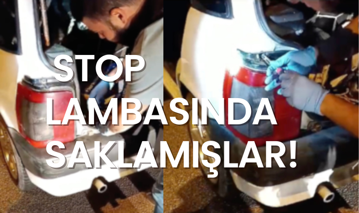  Uyuşturucuyu stop lambasına