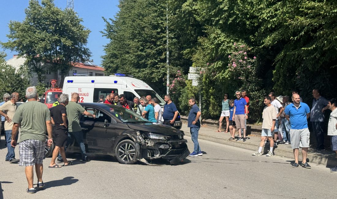 Zonguldak’ta ambulansı sollamaya çalışan