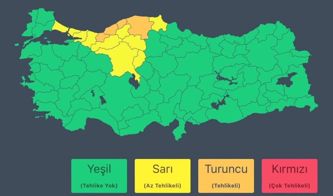 Meteoroloji Genel Müdürlüğü'nden yapılan