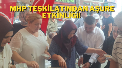 MHP İL BAŞKANI ELLERİYLE AŞURE DAĞITTI!