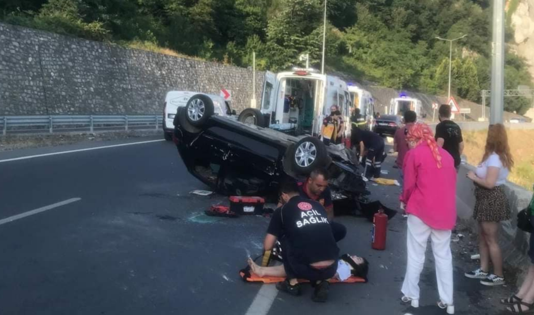 Zonguldak’ın Kozlu ilçesinde sürücüsünün