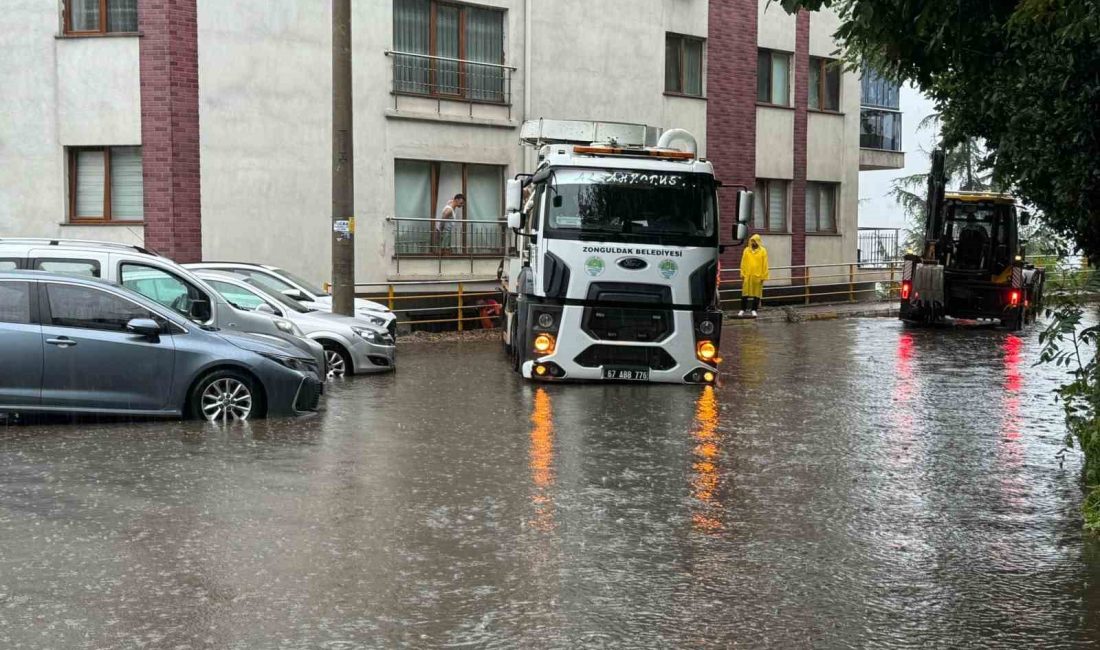 Zonguldak’ta sağanak yağış nedeniyle