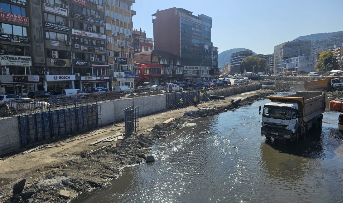 Zonguldak'ta dere ıslah projesinde