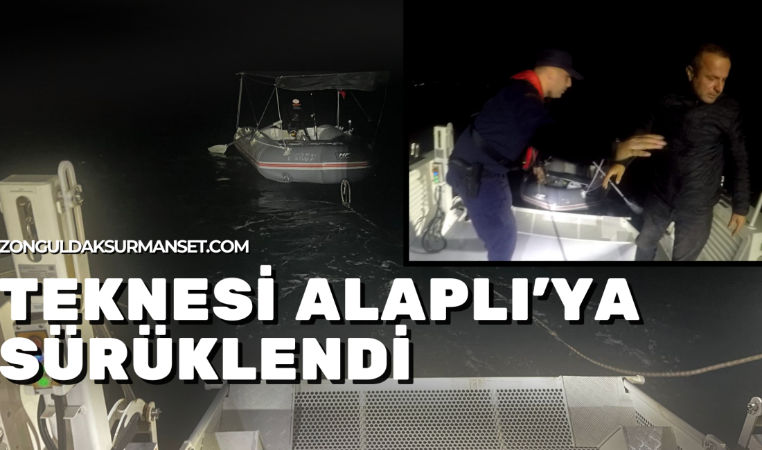 Zonguldak Alaplı’da Lastik Botla