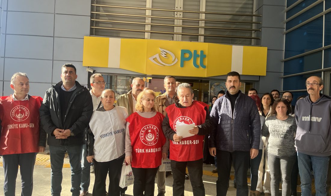 Rize’de PTT dağıtım merkezinde